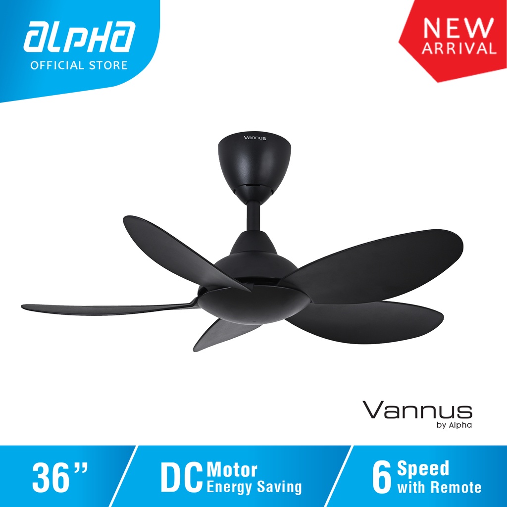 ALPHA Vannus LUNA 5B 36 Inch DC Motor Ceiling Fan with 5 Blades (6