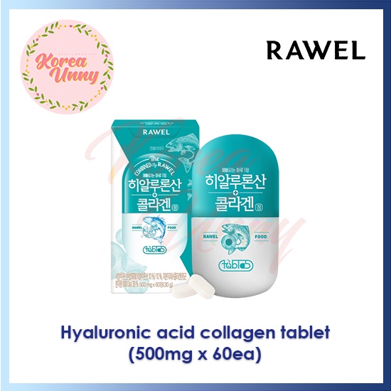 RAWEL Hyaluronic acid collagen tablet (500mg x 60ea) Shopee Malaysia