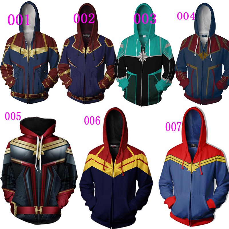 captain marvel hoodie men