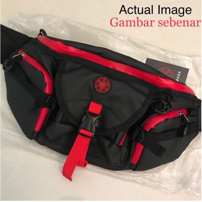 WATERPROOF POUCH BAG SAIZ BESAR YAMAHA WAIST BAG MEN POUCHBAG BEG