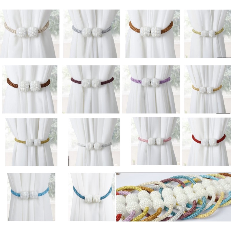 1pc Buckle Magnetic Curtain Clip Straps Tie Back Window Door Home