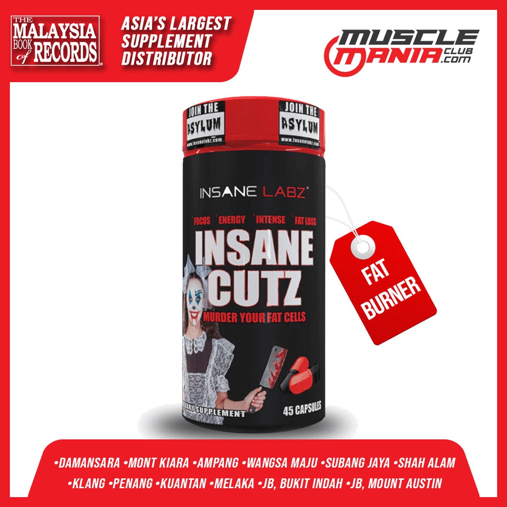 Insane Cutz Fat Burner Weight Loss Water Loss (45 capsules)