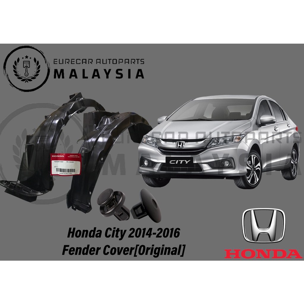 Honda City Fender Cover 2014-2016 GM6 T9A Daun Pisang [Front 