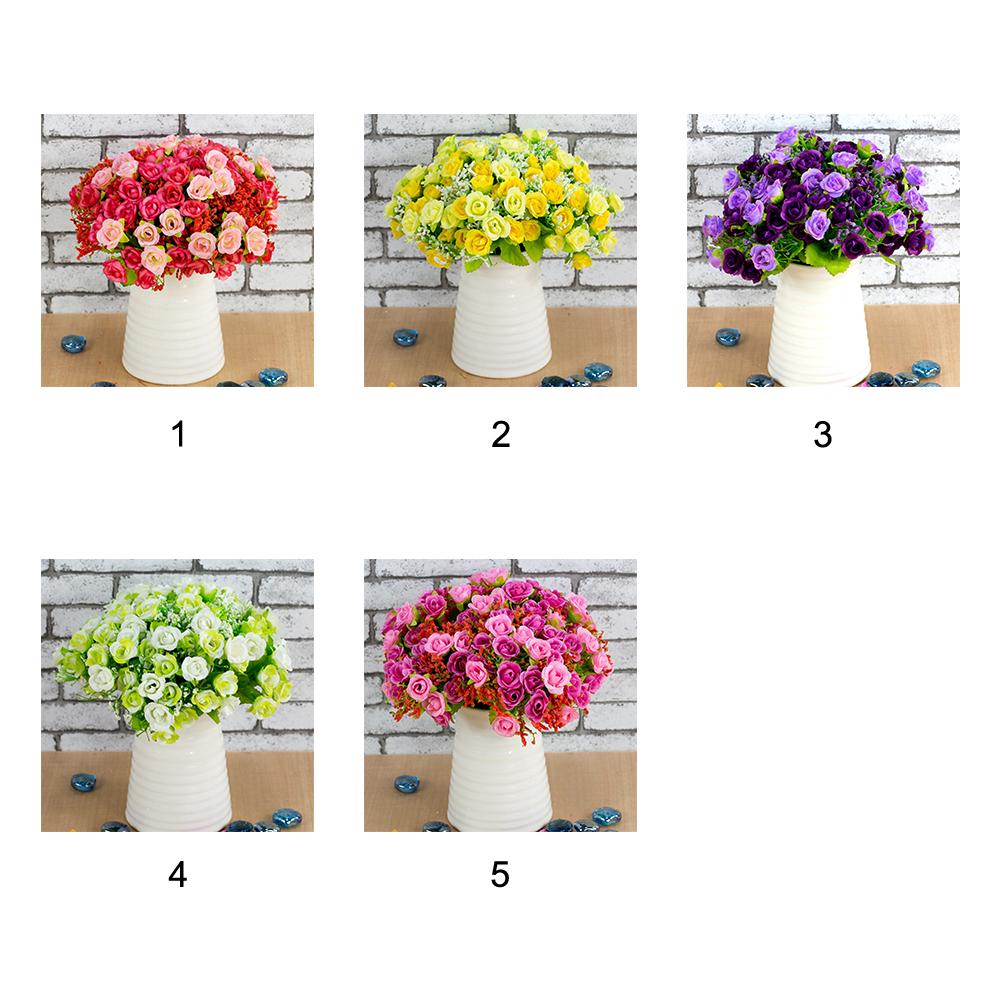 1 Bouquet Of Artificial Roses Wedding Bridal Home Cafe Store Decor