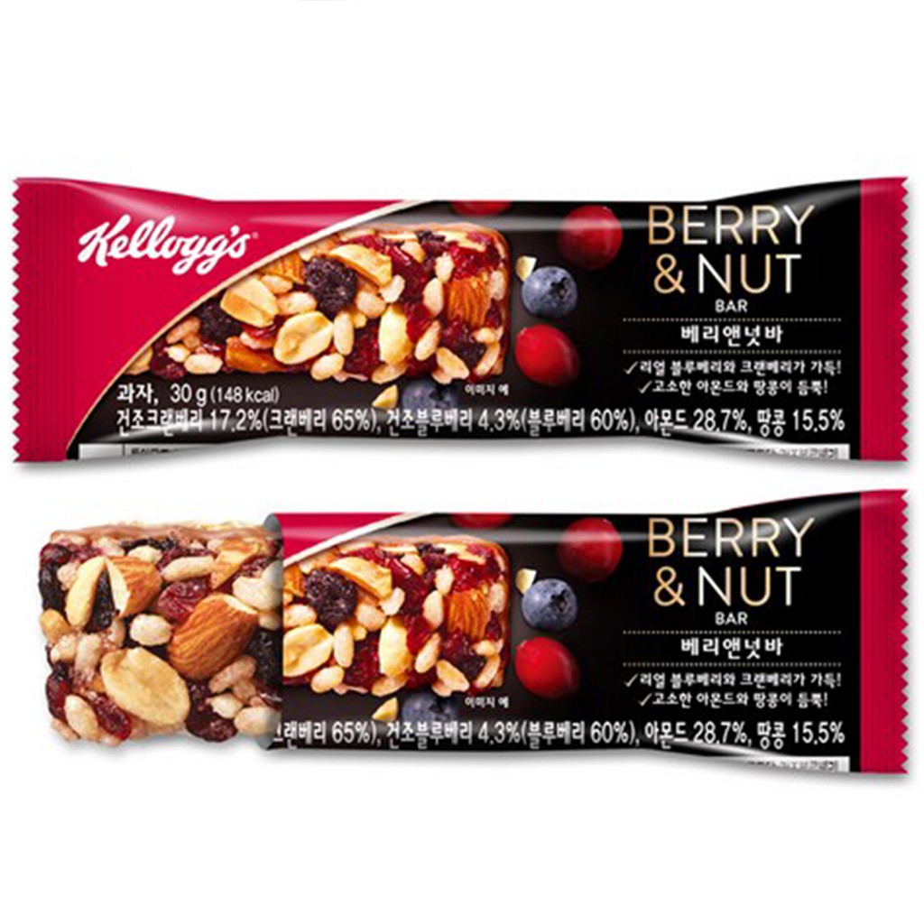 ⚡Ready to Stock⚡Instead of Meal Kellogg's Berry & Nut Bar 30g*12Pcs |  Shopee Malaysia