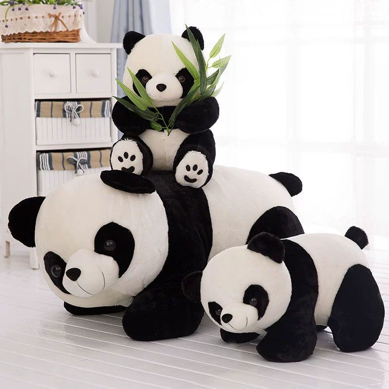 [M'sia STOCK] Panda 5 Sizes Teddy Bear Anak Patung murah cheap Panda Hadiah Perempuan Plushie