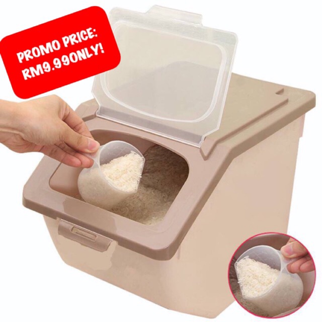 Japanese Rice Dispenser Food Storage Container Box 12kg