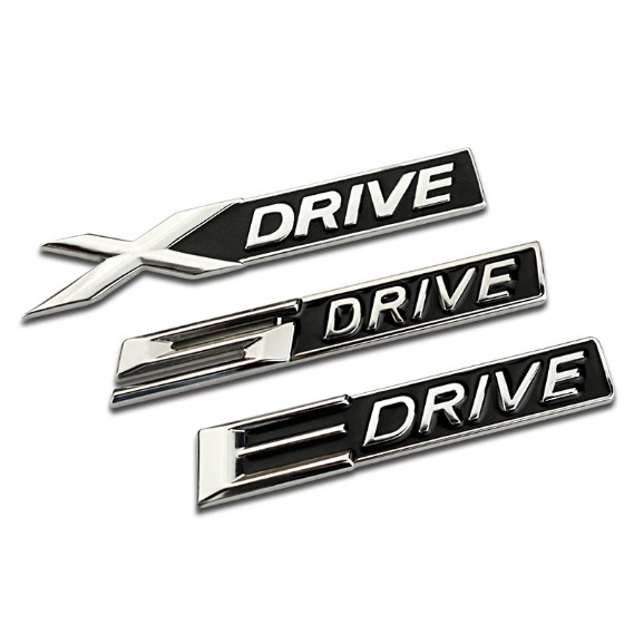 Night knight 2pcs X DRIVE E DRIVE Metal Car Side Sticker for BMW X2 X3 X4 X5 X6 Z4 M3 M5 E87 E86 3D Auto Body Rear Emble