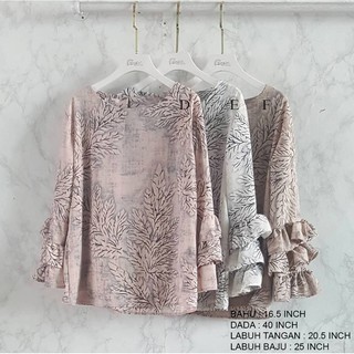  Baju  Blouse  Murah Top Long Sleeve Ready Stock Shopee  