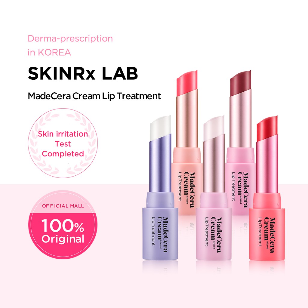 SKINRx LAB MadeCera Cream Lip Treatment 5 Colours (4.5g) Shopee