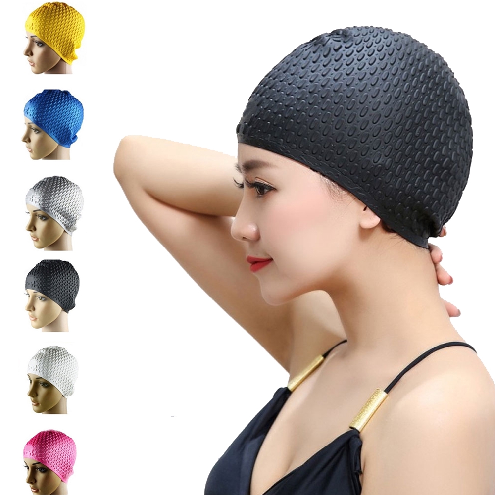 1pcs Silicone Swimming Cap Waterproof Swim Cap Swimming Hat For