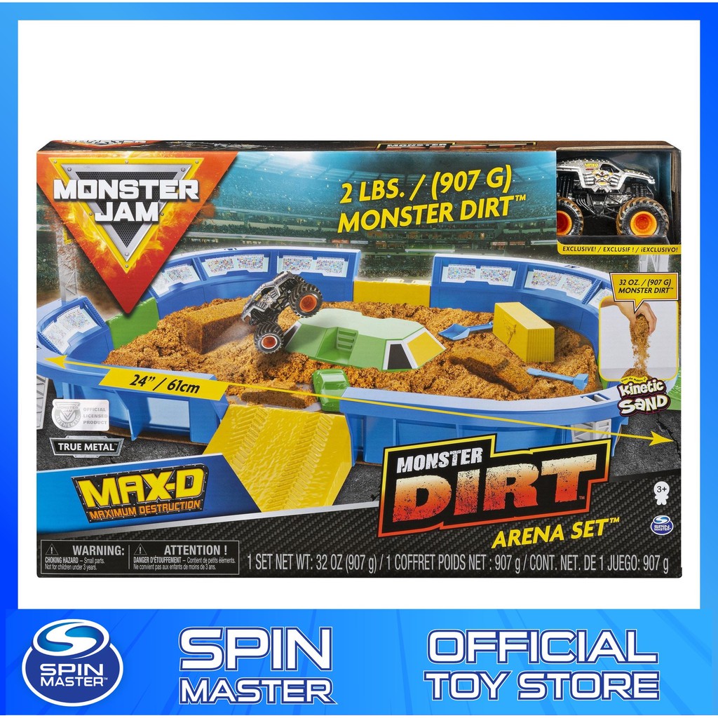 monster jam dirt arena playset