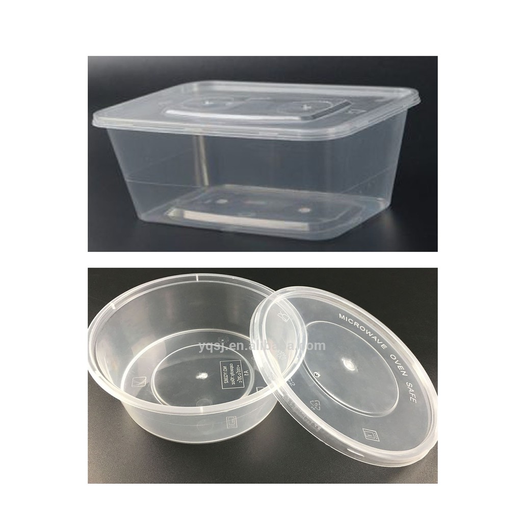 clear round plastic containers