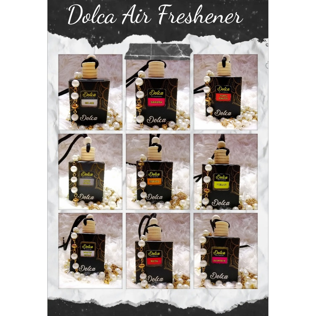 [READY STOCK] Pewangi kereta Dolca Air Freshener, car perfume 10ml 100% pati tanpa alcohol