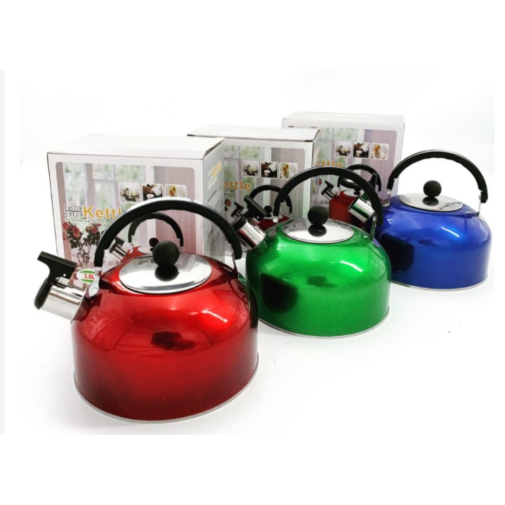 (5 Liters) Whistle Teapot Stainless Steel Color Kettle Sound SIUL 5