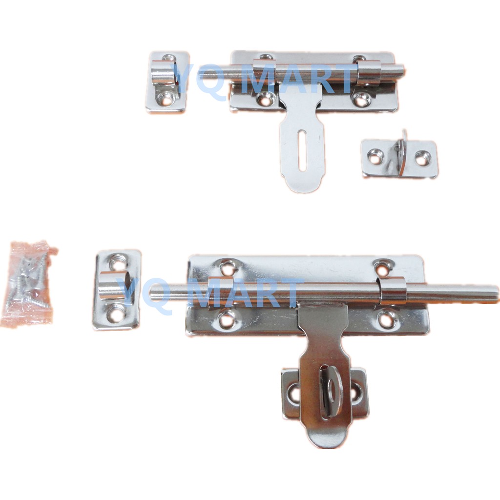 Stainless Steel Door Bolt Lock Pintu Sliding Lock Kunci Pintu