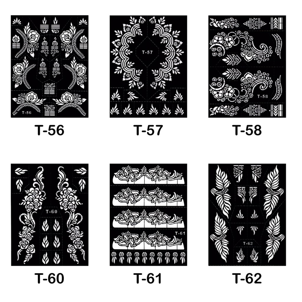 Sticker Corak Inai / Henna Stencil | Shopee Malaysia