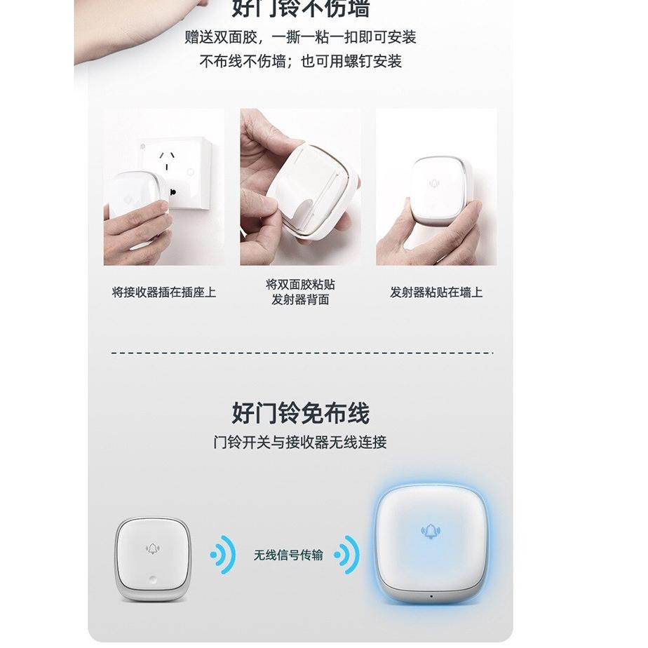 Update Attractive EARKONG BELL WIRELESS DOORBELL LED 38 TUNES 1