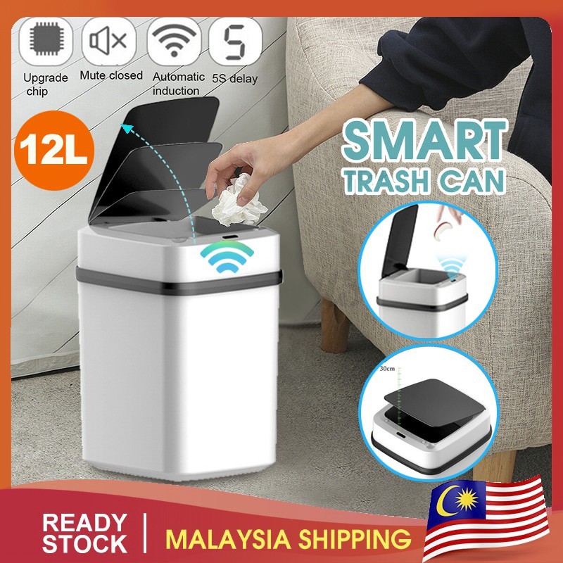 Smart Trash Automatic Touchless Motion Sensor Electronic Dustbin Anti