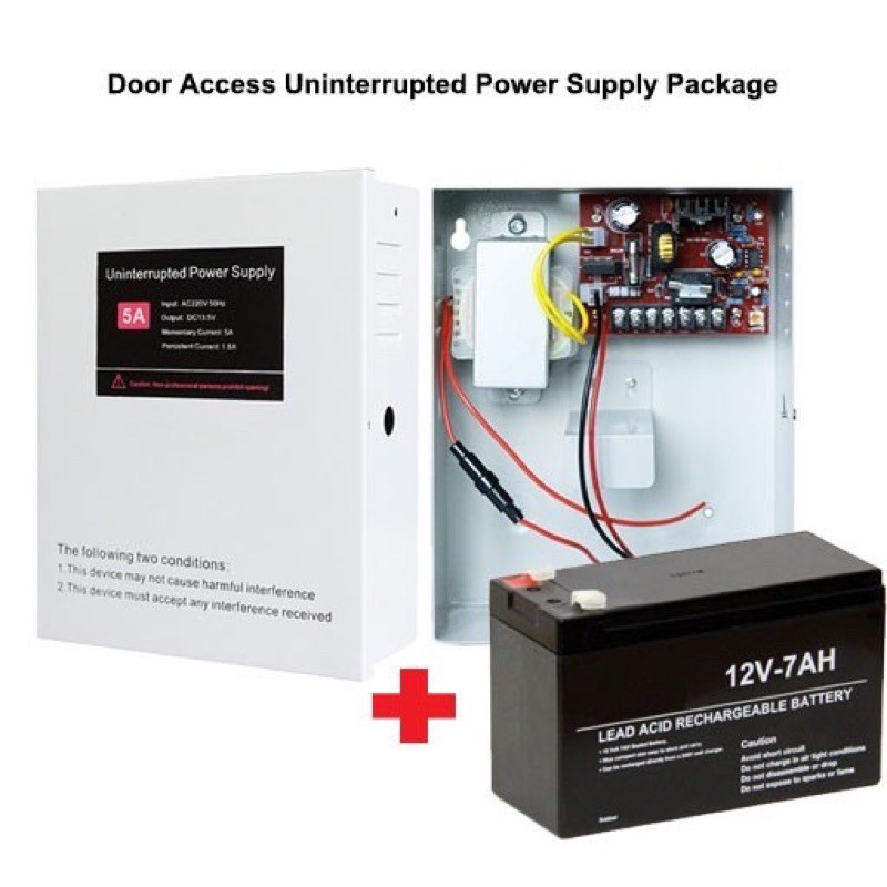 Door Access Uninterrupted Power Supply Package 12V 5A UPS Power Supply