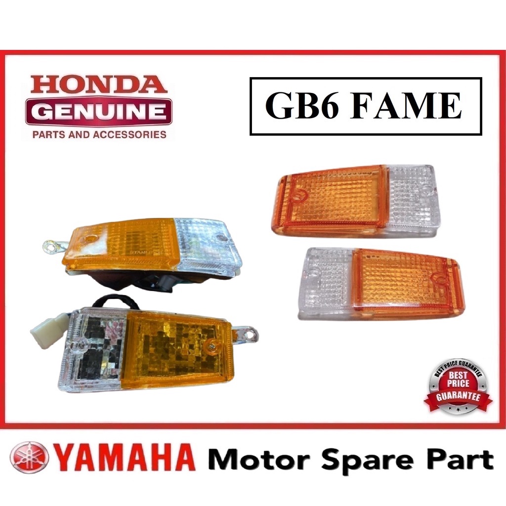 HONDA GB6 FAME FRONT SIGNAL LAMP & LENS // TUDUNG COVER LEN KACA CERMIN