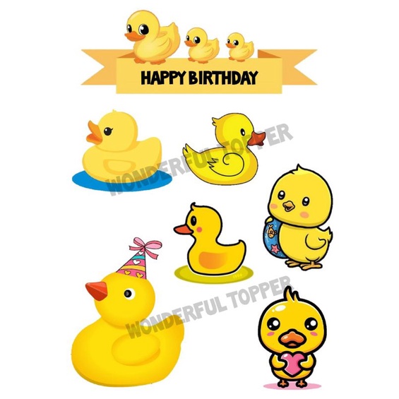 Cute Duck Topper Cake | Shopee Malaysia