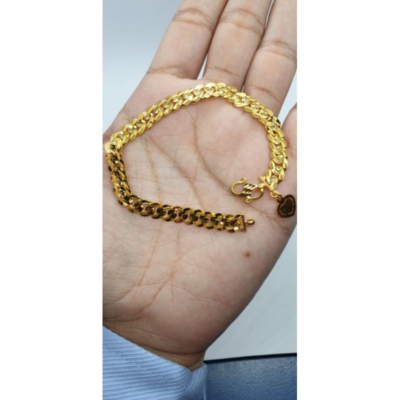 Gelang Tangan Melur Padu Emas 916 Tulen