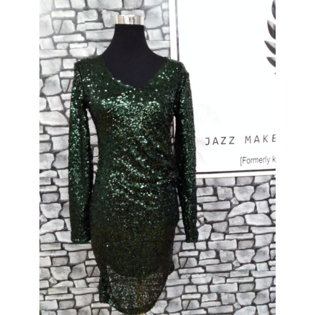 PRELOVED BAJU KURUNG MODERN SEQUIN GLITTER. DESIGN BY JAZZ JOVIAN FIZIWOO RIZAL
