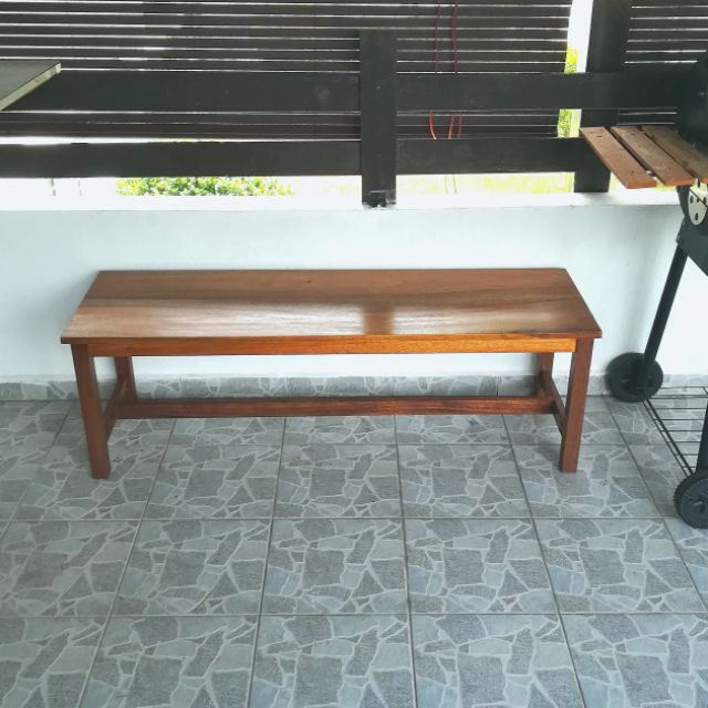 4 ft wood bench bangku  kayu  Shopee Malaysia 