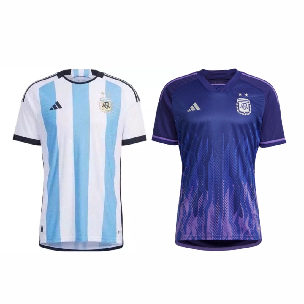 (NEW) Argentina Home Away World Cup 2022 Football Jersey Kit Jersey ...