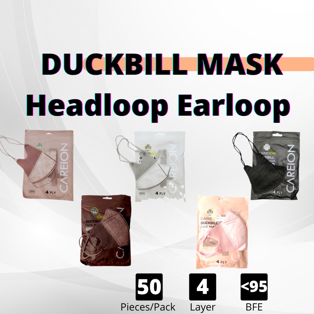 Duckbill Mask Face Mask Careion 3D Mask Duckbill Mask Headloop Hijab