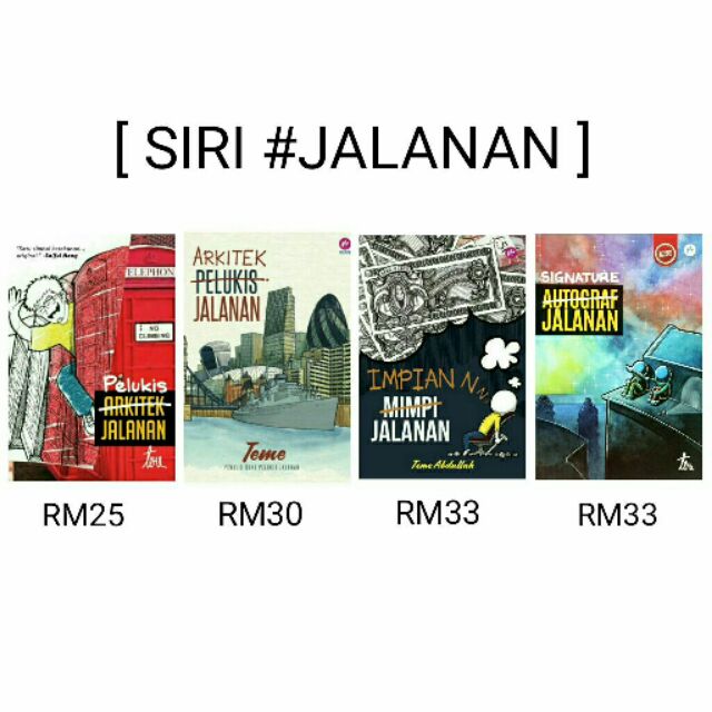 Koleksi Buku Teme Abdullah Pelukis Jalanan Arkitek Jalanan Impian Jalanan Signature Jalanan Novel Empayar 2 Iman Shopee Malaysia