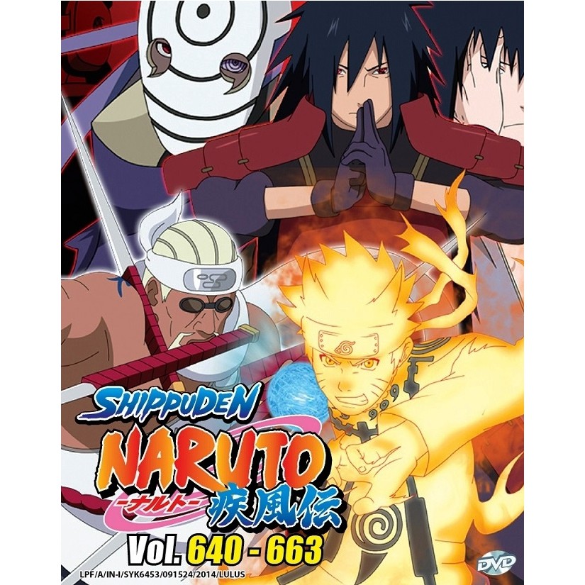 Naruto Shippuden Vol 640 663 Box Set 22 Anime Dvd Shopee Malaysia