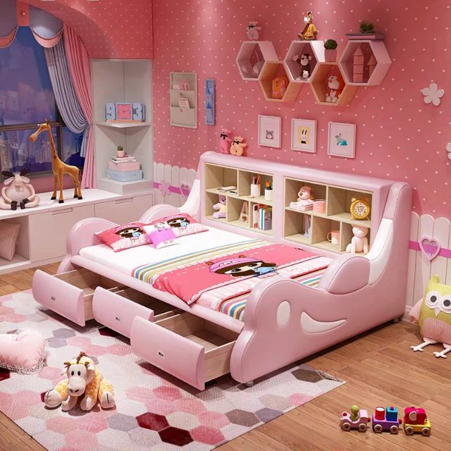 children's bed and wardrobe set
