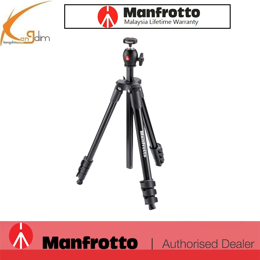 Manfrotto Compact Light Aluminum Tripod | Shopee Malaysia