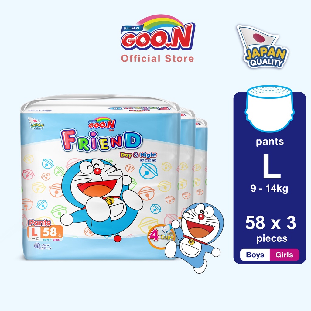 GOON Friend Mega Pack L Size (58 Pcs x 3 Packs) | Shopee Malaysia