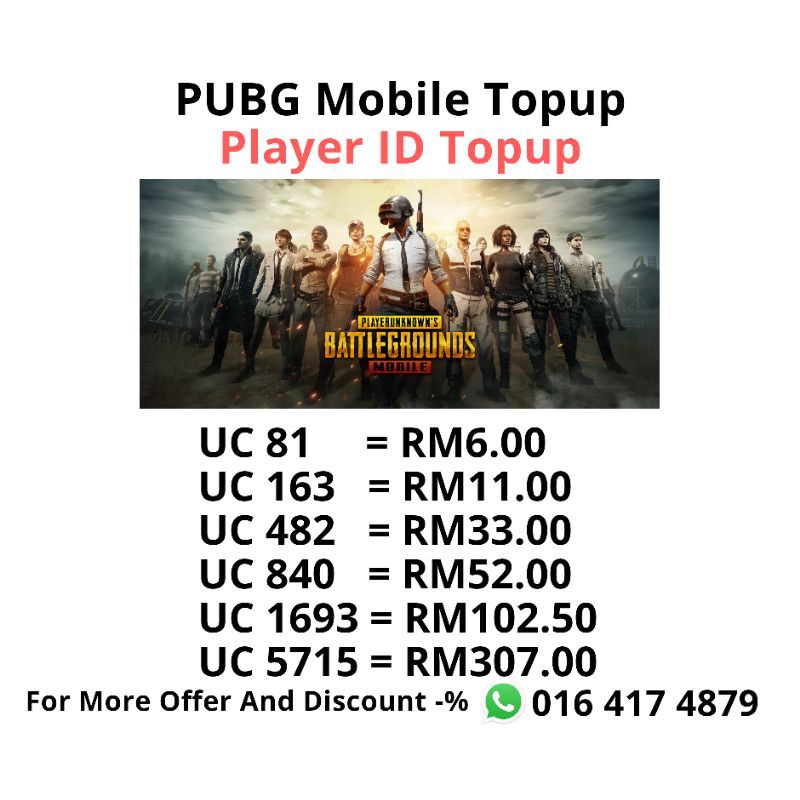 Pubg Mobile Uc Topup Shopee Malaysia