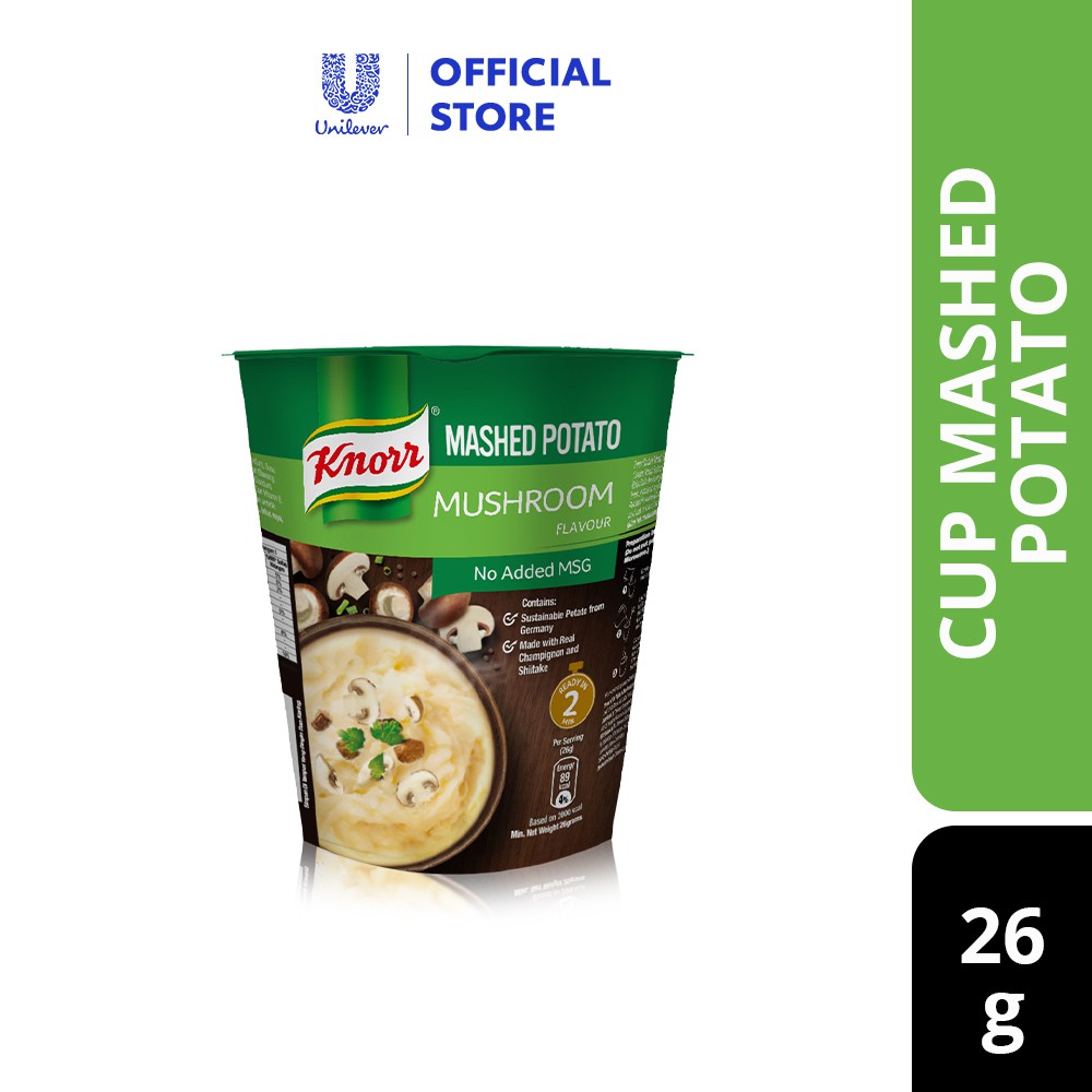 Knorr Cup Mashed Potato Mushroom (26g) | Shopee Malaysia