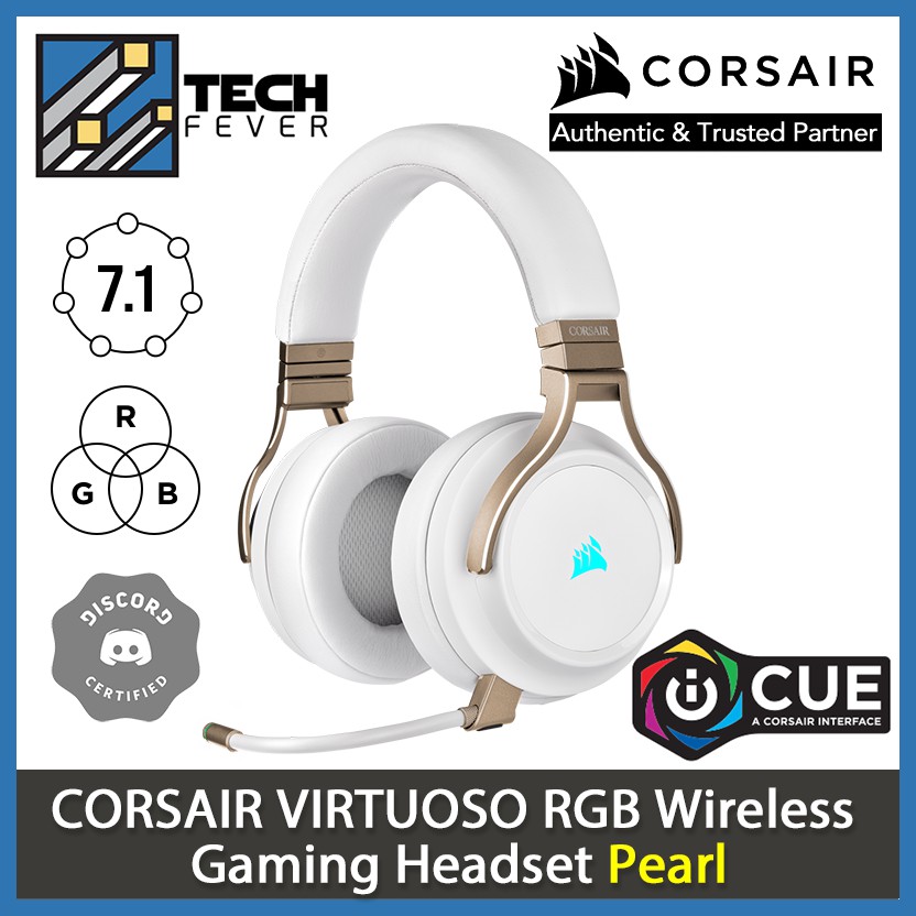 corsair virtuoso rgb wireless pearl