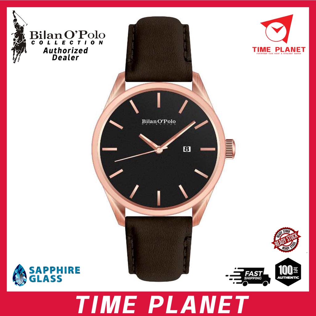 Offical Polo Warranty Bilano Polo Collection Tachymeter Sapphire Crystal Leather Bilanopolo Men Watch Pc G8613gl Shopee Malaysia