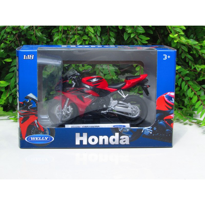Welly 1:18 Honda CBR650F 2018 motorcycle racing bike scale model Diecast kid Toy 
