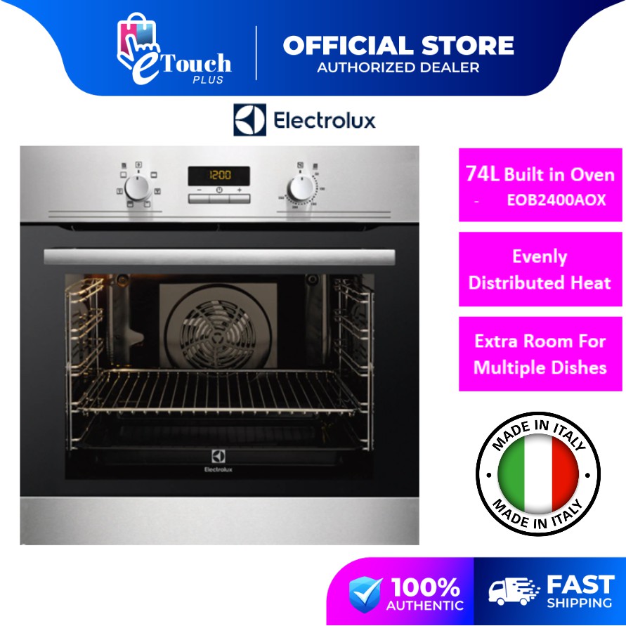 Electrolux (74L) Built In Oven With 6 Cooking Functions Digital Timer