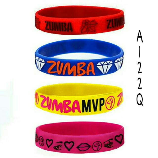 [READY STOCK MSIA]Zumba Accessories Rubber Bracelet (4pcs) Shopee
