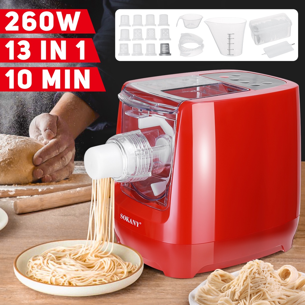 Household Multifunctional Automatic Pasta Maker Vegetable Noodle Press Machine Dumpling Spaghetti Cutter Noodles Dough Blender