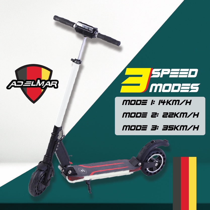 Skuter Elektrik 350w Electric scooter adult dewasa lipat Basikal ...