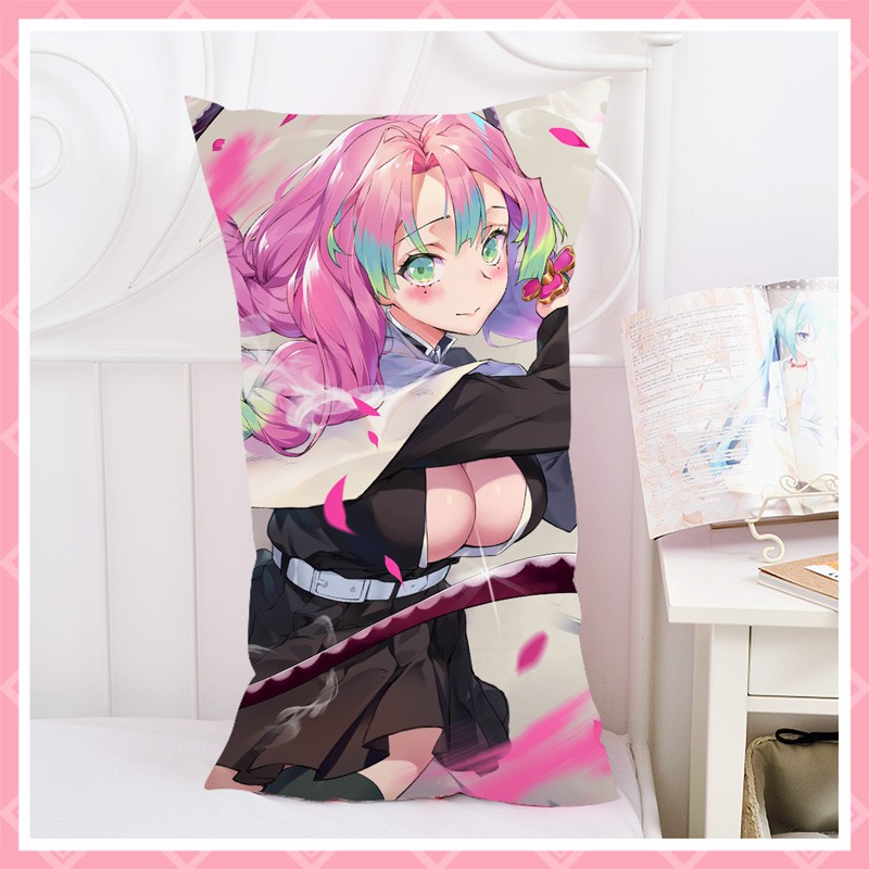 【dakimakura】demon Slayer Mitsuri Kanroji Love Hashira Dakimakura Half Body Anime Hugging Pillow 1903