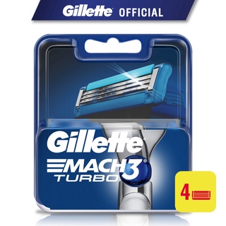 Gillette Mach3 Turbo Razor Cartridges (4s) #1