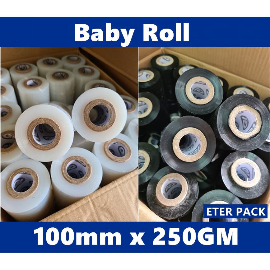 Baby Roll Mini Stretch Film 100mm x 250gram x 1Roll | Shopee Malaysia