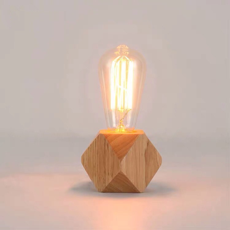 IKEA Mini Wood Table Lamp / Coffee Top / Study Lamp / Home Decor Table ...