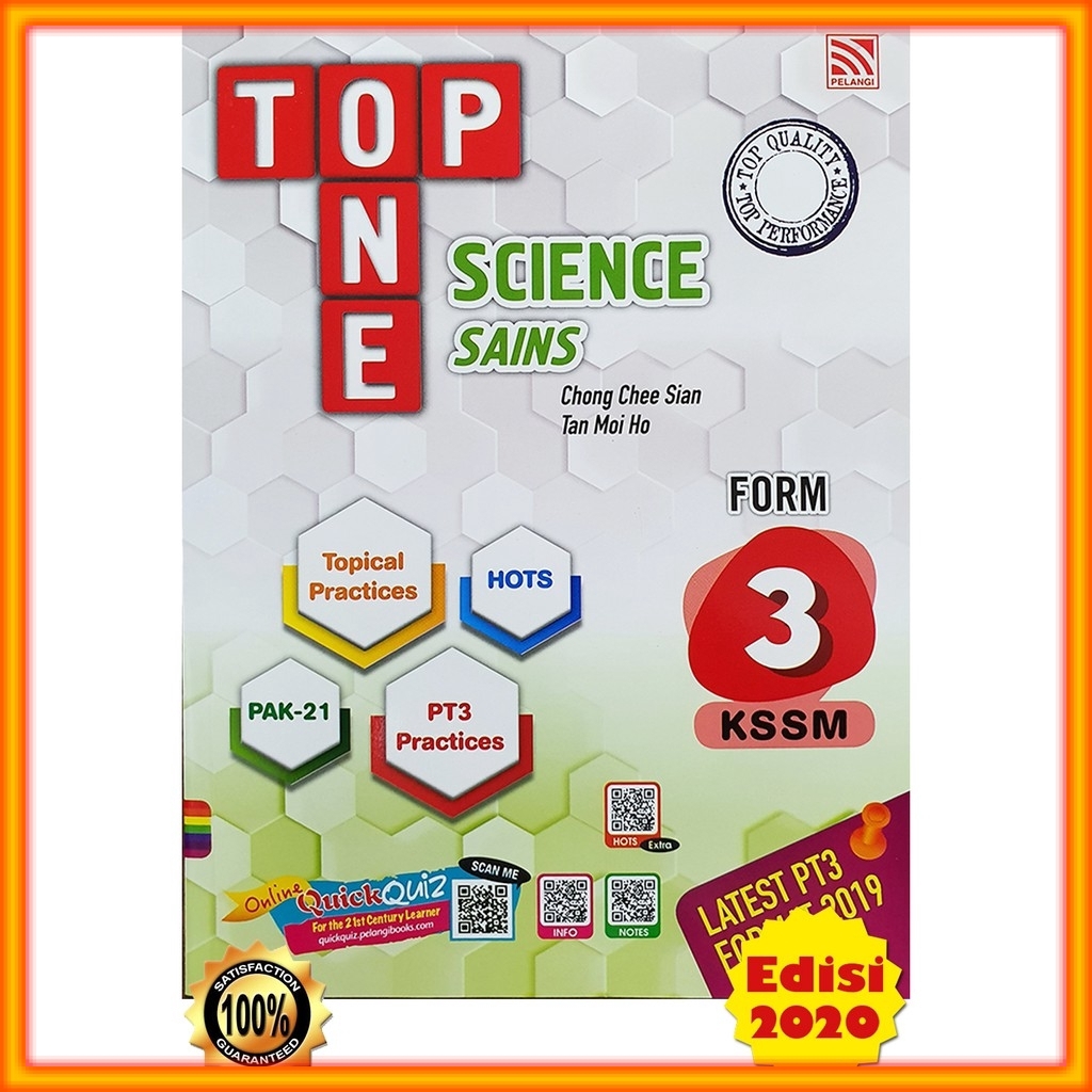 Buku Latihan Top One Pt3 Kssm Sains Dwibahasa Tingkatan 3 Shopee Malaysia